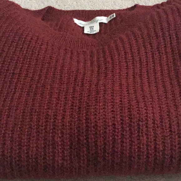 Oversized crewneck in red wine colour size M - Picture 3 of 4